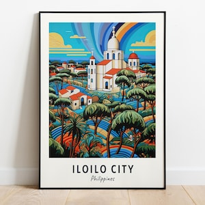 Miagao Church Travel Print Wall Art, Iloilo City - Philippines City Print, Miagao Church Travel Gift, Miagao Church Poster, Digital Download