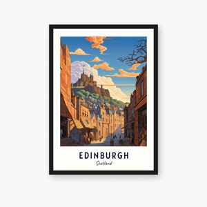 Edinburgh Travel Print, Edinburgh,Scotland Travel Gift, Edinburgh Digital Download, Scotland Poster, Edinburgh gift, Edinburgh City Print
