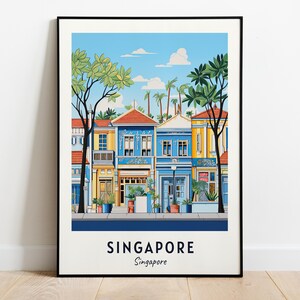 Singapore Travel Print Wall Art, Singapore - Singapore City Print, Singapore Travel Gift, Singapore City Poster, Digital Download, Wall Art