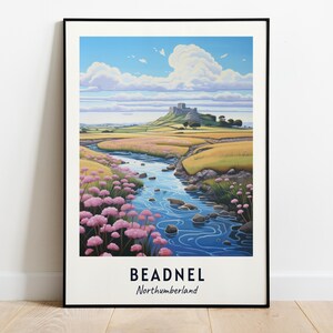 Beadnel, Northumberland Travel Print Wall Art, Beadnel - Northumberland City Print, Beadnel, Northumberland Travel Gift, Beadnel, Wall Art