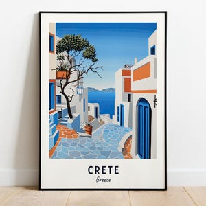 Crete Travel Print Wall Art, Crete - Greece City Print, Crete Travel Gift, Crete City Poster, Digital Download, Travel Gift, Wedding Gift