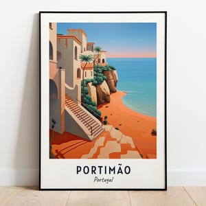 Praia Da Rocha Travel Print Wall Art, Portimão - Portugal City Print, Praia Da Rocha Travel Gift, Praia Da Rocha Poster, Digital Download