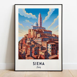 Siena Travel Print Wall Art, Siena - Italy City Print, Siena Travel Gift, Siena City Poster, Digital Download, Travel Gift, Siena Home Decor