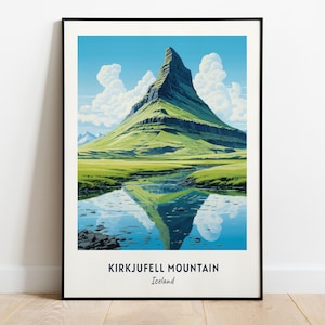Kirkjufell Mountain, Iceland Travel Print Wall Art, Kirkjufell Mountain - Iceland City Print, Kirkjufell Mountain, Iceland Travel Gift