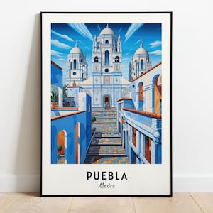 Kathedrale Von Puebla Reise Geschenk, Puebla - Mexiko-Stadt Druck, Kathedrale Von Puebla Reise Geschenk, Kathedrale Von Puebla Poster, Wandkunst