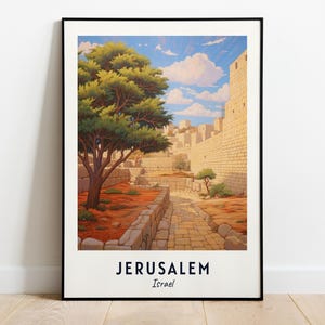 Western Wall Travel Print Wall Art, Jerusalem - Israel City Print, Western Wall Travel Gift, Western Wall Poster, Digital Download, Wall Art