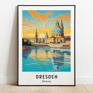 Dresden, Deutschland Reise Poster, Wandbild, Dresden - Deutschland Stadt Druck, Dresden, Deutschland Reise Geschenk, Dresden, Deutschland Poster, Reise Geschenk