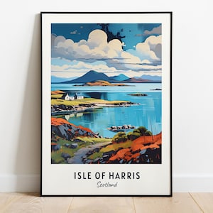 Isle Of Harris, Scotland Travel Print Wall Art, Isle Of Harris - Scotland City Print, Isle Of Harris, Scotland Travel Gift, Isle Of Harris