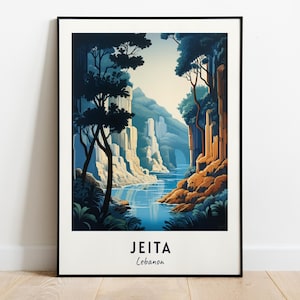 Jeita Grotto Travel Print Wall Art, Jeita - Libanon City Print, Jeita Grotto Travel Gift, Jeita Grotto Poster, Digitale Download, Reiscadeau