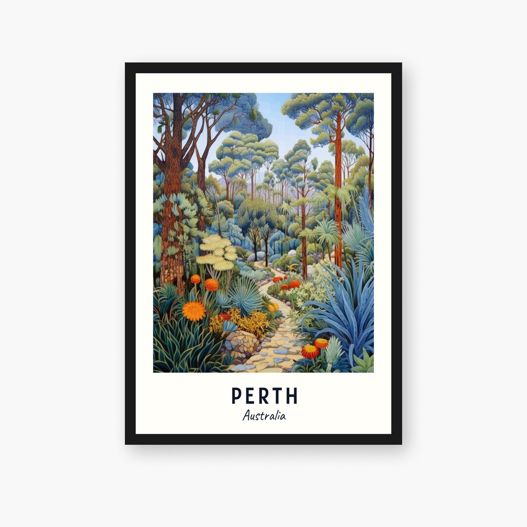 Perth Travel Print Perth Australia Travel Gift Printable Etsy