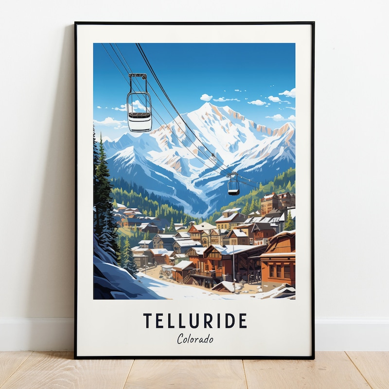 Telluride Ski Poster - Etsy