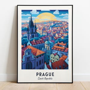Prague Travel Print Wall Art, Prague - Czech Republic City Print, Prague Travel Gift, Prague City Poster, Digital Download, Travel Gift