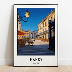 Nancy Travel Print Wall Art, Nancy - France City Print, Nancy Travel Gift, Nancy City Poster, Digital Download, Travel Gift, Wedding Gift