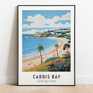 Carbis Bay, Carbis Bay Poster Travel Print Wall Art, Carbis Bay - Carbis Bay Poster City Print, Carbis Bay, Carbis Bay Poster Travel Gift