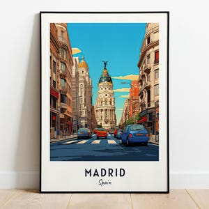 Madrid Reise, Madrid Poster, Spanien Poster, Madrid Reise Geschenk, Madrid Poster, Kunst, Geschenk zur Hochzeit, Hochzeitsgeschenk, Geschenk zur Hochzeit