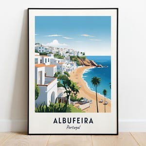 Albufeira Travel Print Wall Art, Albufeira - Portugal City Print, Albufeira Travel Gift, Albufeira City Poster, Digital Download, Wall Art