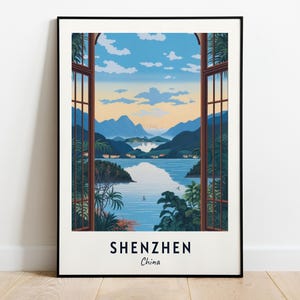 Window Of The World Travel Print Wall Art, Shenzhen - China City Print, Window Of The World Travel Gift, Window Of The World Poster
