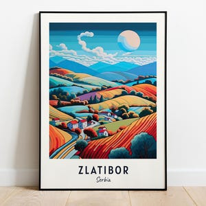 Zlatibor Mountain Travel Print Wall Art, Zlatibor - Serbia City Print, Zlatibor Mountain Travel Gift, Zlatibor Mountain Poster, Travel Gift