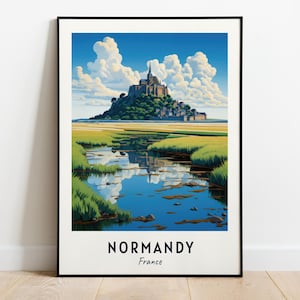 Normandy, France Travel Print Wall Art, Normandy - France City Print, Normandy, France Travel Gift, Normandy, France Poster, Travel Gift