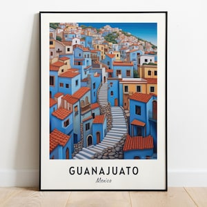 Callejón Del Beso Travel Print Wall Art, Guanajuato - Impresión de la Ciudad de México, Regalo de viaje Callejón Del Beso, Cartel de Callejón Del Beso