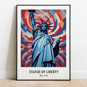 Statue Of Liberty Travel Print Wall Art, Statue Of Liberty - New York City Print, Statue Of Liberty Travel Gift, Digital Download, Wall Art
