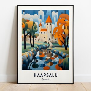 Haapsalu Travel Print Wall Art, Haapsalu - Estonia City Print, Haapsalu Travel Gift, Haapsalu City Poster, Digital Download, Travel Gift