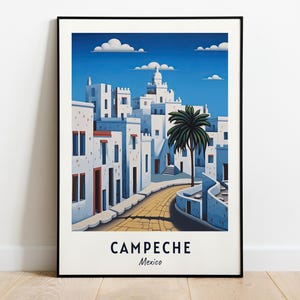 Campeche City Walls Travel Print Wall Art, Campeche - Mexico City Print, Campeche City Walls Travel Gift, Campeche City Walls Poster