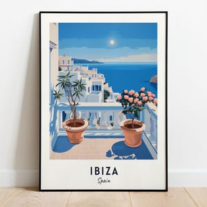 Ibiza Travel Print Wall Art, Ibiza - Spain City Print, Ibiza Travel Gift, Ibiza City Poster, Digital Download, Travel Gift, Ibiza Home Decor