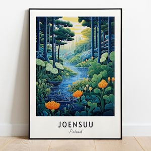 Botania Botanischer Garten Reisedruck Wandkunst, Joensuu - Finnland Stadt Druck, Botania Botanischer Garten Reisegeschenk, digitaler Download