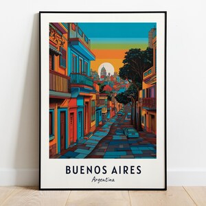 Buenos Aires Travel Print Wall Art, Buenos Aires - Argentina City Print, Buenos Aires Travel Gift, Buenos Aires City Poster, Travel Gift