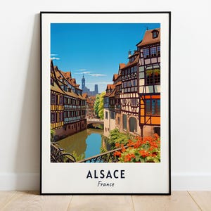 Alsace Travel Print Wall Art, Alsace - France City Print, Alsace Travel Gift, Alsace City Poster, Digital Download, Travel Gift, Wall Art
