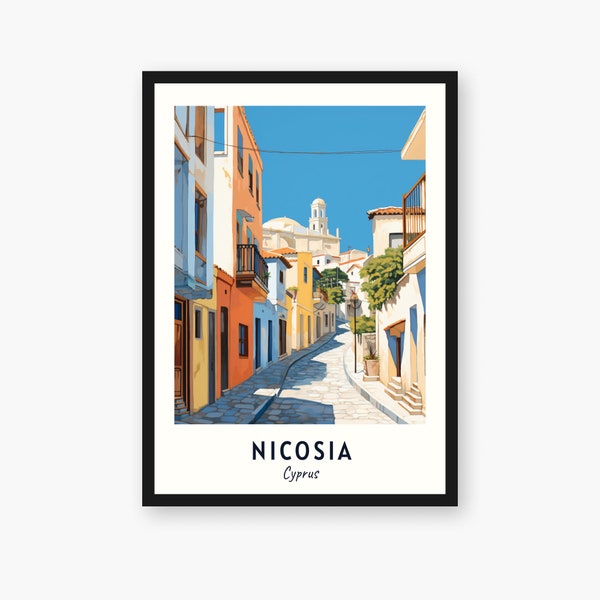 Nicosia Travel Print, Nicosia - Cyprus Travel Gift, Printable City Poster, Digital Download, Wedding Gift, Birthday Present