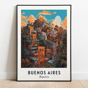 Buenos Aires Travel Print Wall Art, Buenos Aires - Argentina City Print, Buenos Aires Travel Gift, Buenos Aires City Poster, Travel Gift