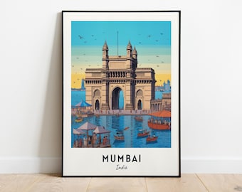 Gateway Of India Travel Print Wall Art, Mumbai - India City Print, Gateway Of India Travel Gift, Gateway Of India Poster, Digital Download