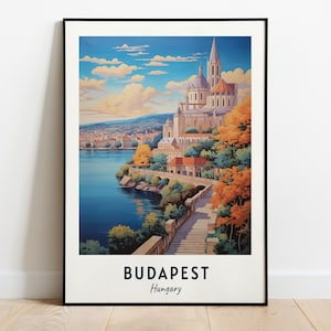Budapest Travel Print Wall Art, Budapest - Hungary City Print, Budapest Travel Gift, Budapest City Poster, Digital Download, Travel Gift