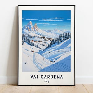 Val Gardena, Italy Travel Print Wall Art, Val Gardena - Italy City Print, Val Gardena, Italy Travel Gift, Val Gardena, Italy Poster