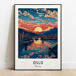 Oslo Reise Druck, Oslo - Norwegen Stadt Druck, Oslo Reisegeschenk, Oslo Stadt Poster, digitaler Download, Reisegeschenk, Oslo Wohnkultur