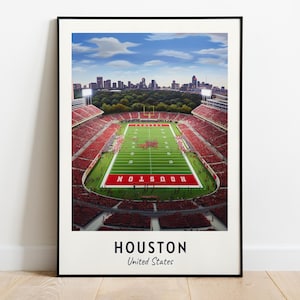 Houston Travel Print Wall Art, Houston - United States City Print, Houston Travel Gift, Houston City Poster, Digital Download, Travel Gift