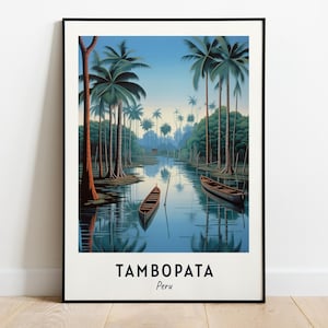 Tambopata National Reserve Travel Print Wall Art, Tambopata - Peru City Print, Tambopata National Reserve Travel Gift, Digital Download