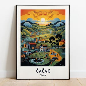 Guča Trumpet Festival Travel Print Wall Art, Čačak - Serbia City Print, Guča Trumpet Festival Travel Gift, Guča Trumpet Festival Poster