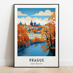 Prague Travel Print Wall Art, Prague - Czech Republic City Print, Prague Travel Gift, Prague City Poster, Digital Download, Travel Gift