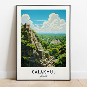 Calakmul Travel Print Wall Art, Calakmul - Mexico City Print, Calakmul Travel Gift, Calakmul City Poster, Digital Download, Travel Gift