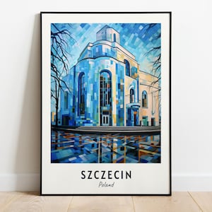 Szczecin Philharmonic Hall Travel Print Wall Art, Szczecin - Poland City Print, Szczecin Philharmonic Hall Travel Gift, Digital Download