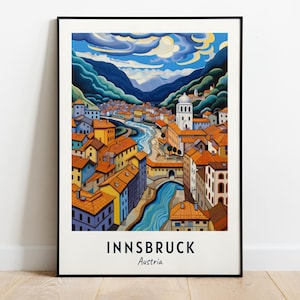Golden Roof Travel Print Wall Art, Innsbruck - Austria City Print, Golden Roof Travel Gift, Golden Roof Poster, Digital Download, Wall Art