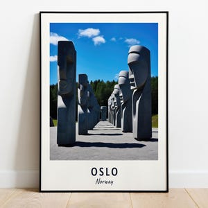 Vigeland Sculpture Park Travel Print Wall Art, Oslo - Norway City Print, Vigeland Sculpture Park Travel Gift, Vigeland Sculpture Park Poster