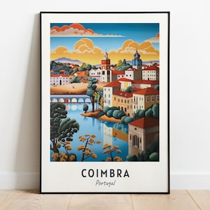 University Of Coimbra Travel Print Wall Art, Coimbra - Portugal City Print, University Of Coimbra Travel Gift, University Of Coimbra Poster