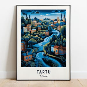 Tartu Travel Print Wall Art, Tartu - Estonia City Print, Tartu Travel Gift, Tartu City Poster, Digital Download, Travel Gift, Wedding Gift