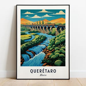 Aqueduct Of Querétaro Travel Print Wall Art, Querétaro - Mexico City Print, Aqueduct Of Querétaro Travel Gift, Digital Download, Wall Art