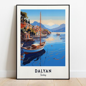 Dalyan Travel Print Wall Art, Dalyan - Turkey City Print, Dalyan Travel Gift, Dalyan City Poster, Digital Download, Travel Gift, Wall Art