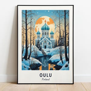 Oulu Cathedral Travel Print Wall Art, Oulu - Finland City Print, Oulu Cathedral Travel Gift, Oulu Cathedral Poster, Digital Download